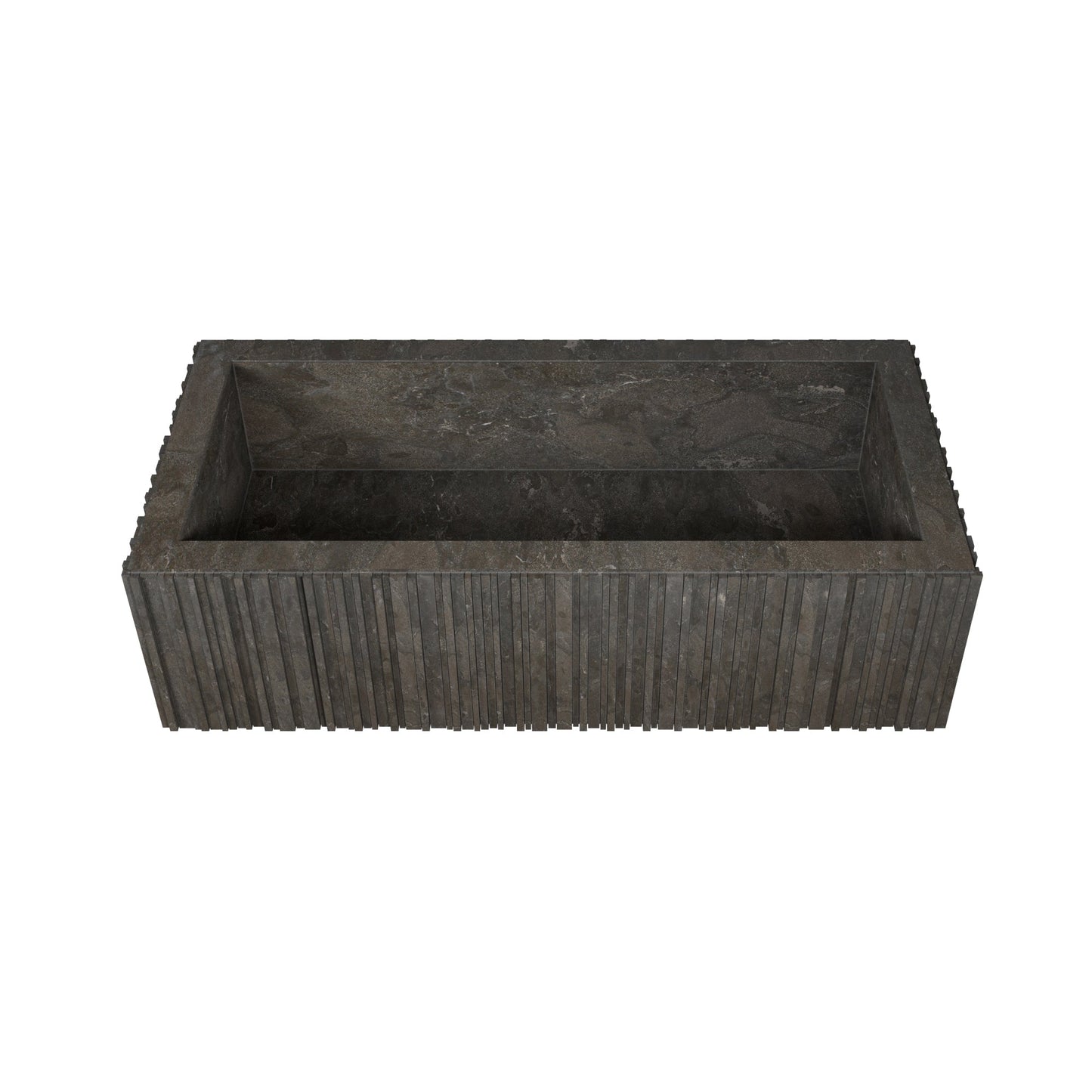 Ishiburo - Rectangular Stone Bathtub by Salvatori #Pietra dAvola
