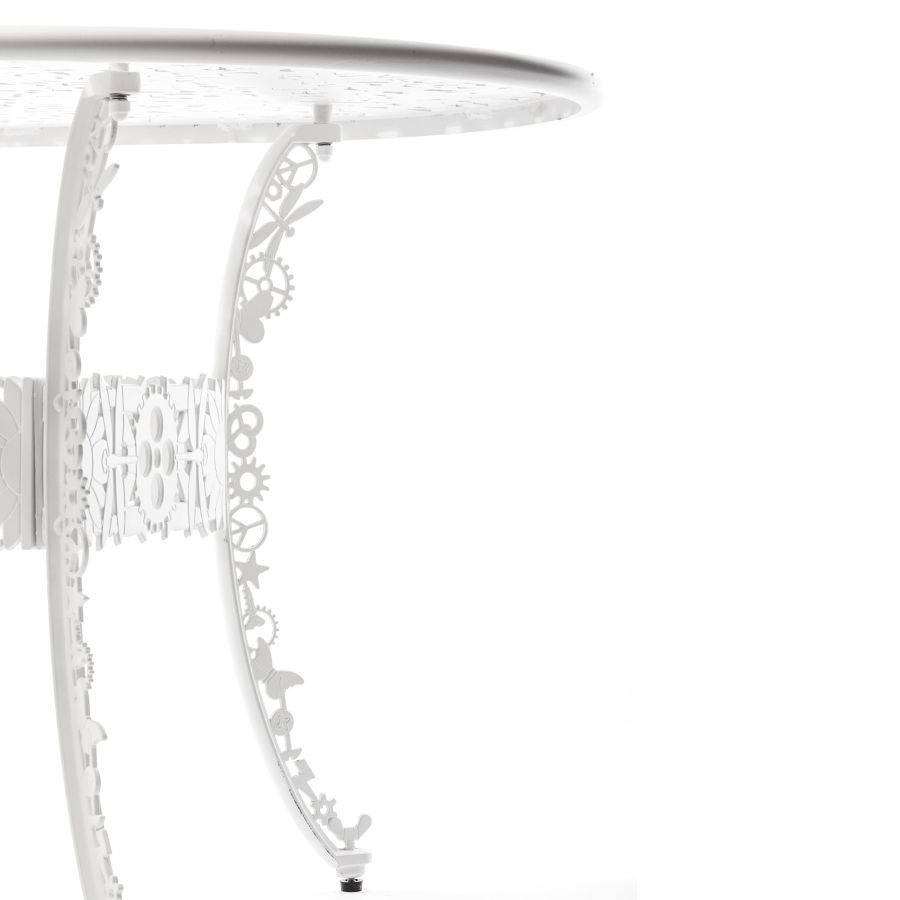 OVAL ALUMINIUM Outdoor TABLE Industry Collection by Seletti #WHITE