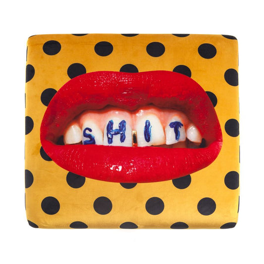 Shit - Fabric Fully Upholstered Pouf