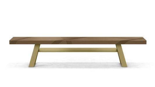 TRACK BENCH WITH SHELF by Roche Bobois