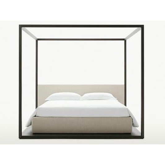 Maxalto ALCOVA storage bed with oak canopy frame