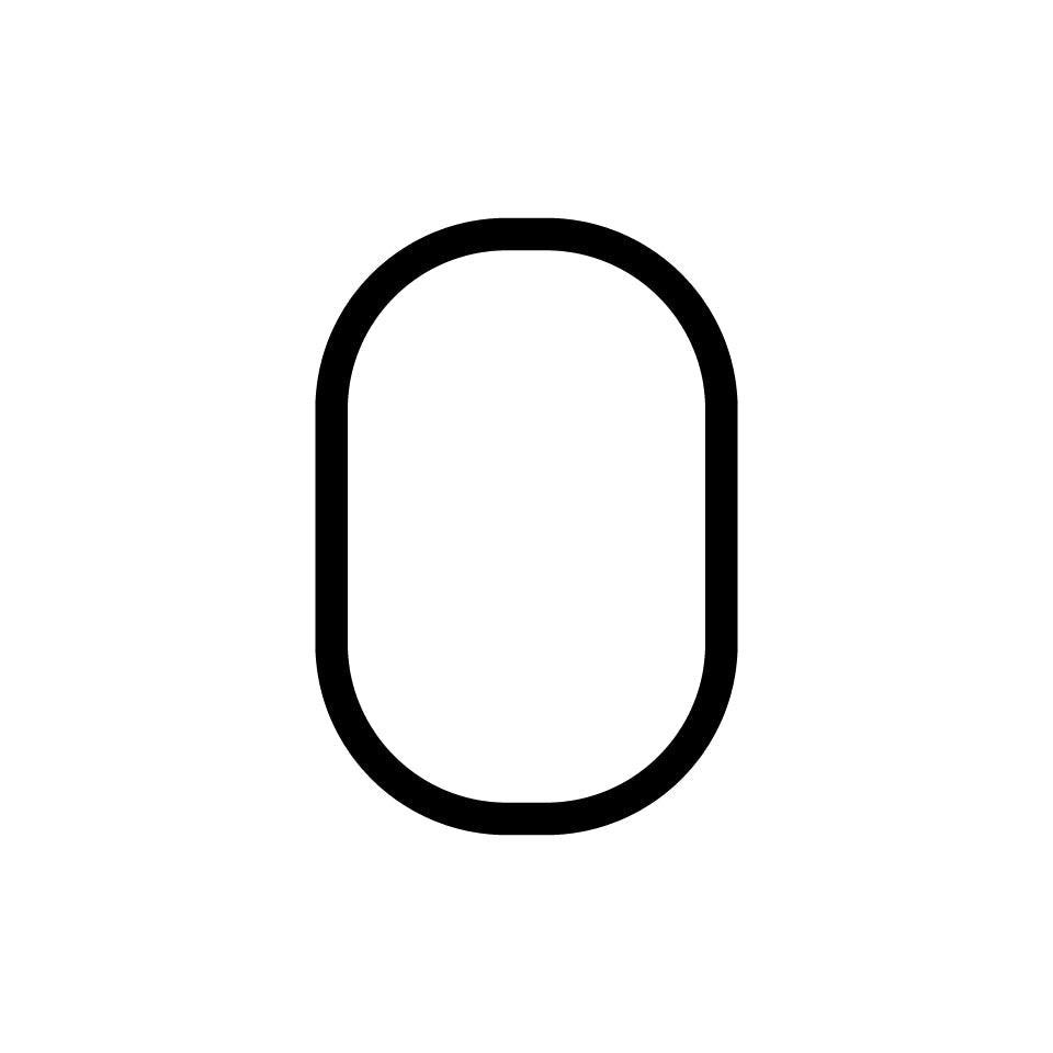 Alphabet of Light - Uppercase - Letter O Wall Lamp.