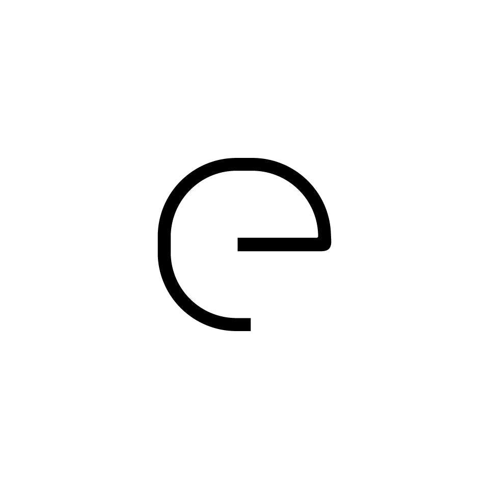 Alphabet of Light - Lowercase - Letter e Wall Lamp.