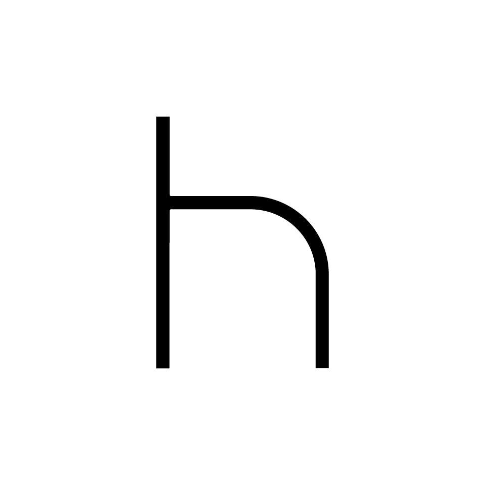Alphabet of Light - Lowercase - Letter h Wall Lamp.