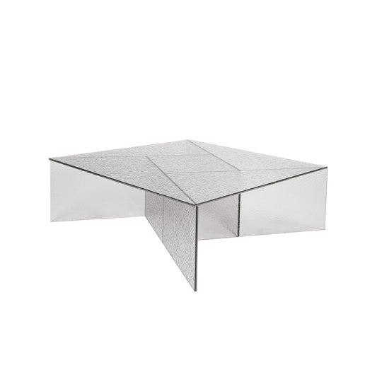ASPA BIG - Square glass coffee table.