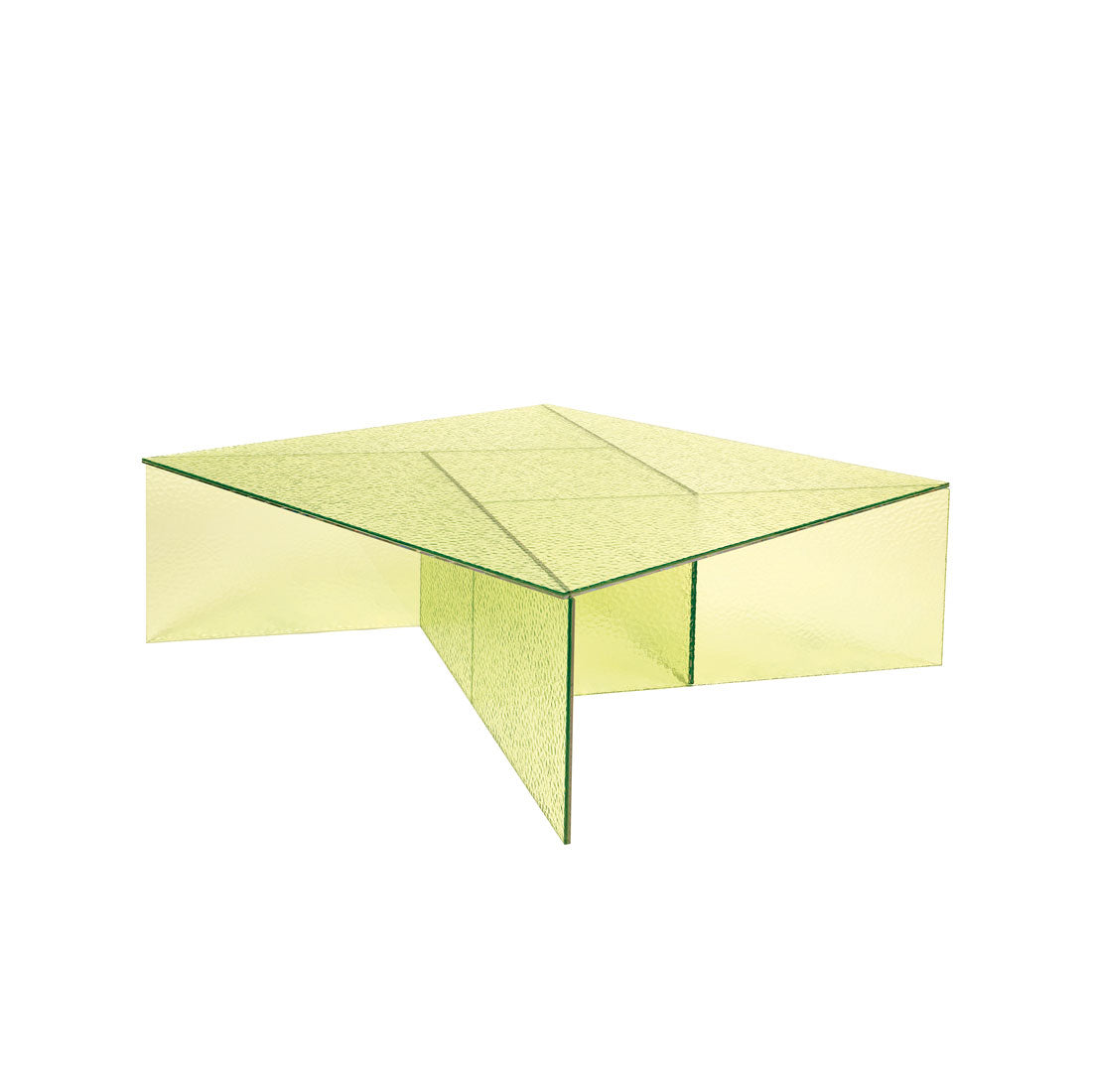 ASPA BIG - Square glass coffee table.