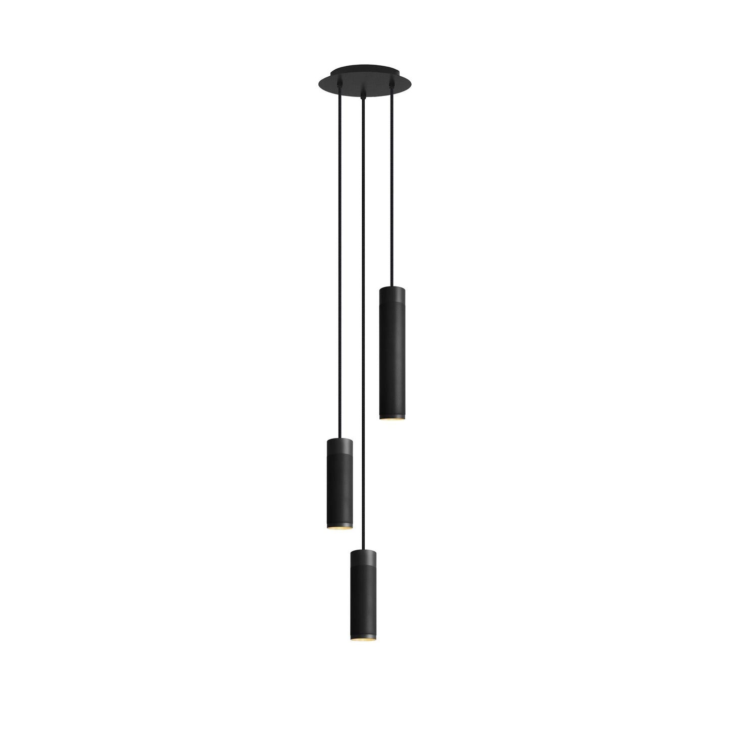 Cluster Pendant Lamp 3 by Thorup Copenhagen #Black Burnished Brass