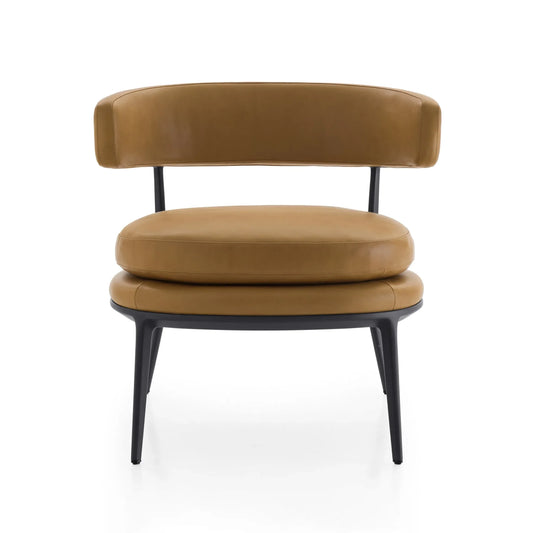 CARATOS - Leather easy chair with armrests (Request Info).