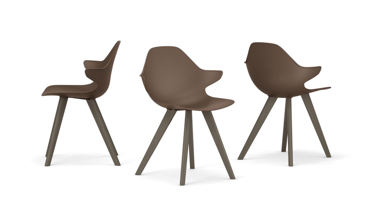 CHISTERA DINING ARMCHAIR - Wooden Legs by Roche Bobois