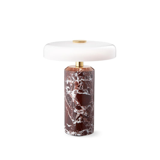 Design By Us Trip Portable Lamp Burgundy Marble/Glossy Opal