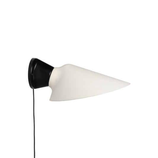 DCWéditions Plume CA Wall Lamp Black/ Porcelain