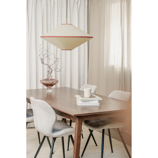 Edgeform Tafta Pendant Ø65 Red/Off-White