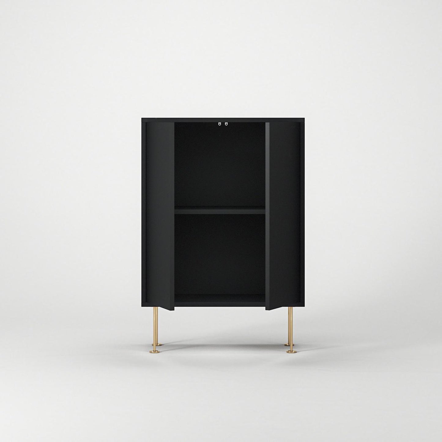 Decotique Vogue Cabinet 64 Anthracite Grey/Brass