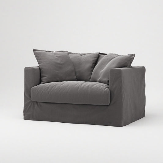 Decotique Le Grand Air Love Seat Armchair Grey