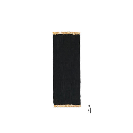 Block Carpet Runner 200x80 cm by Ferm Living #Black/ Natural