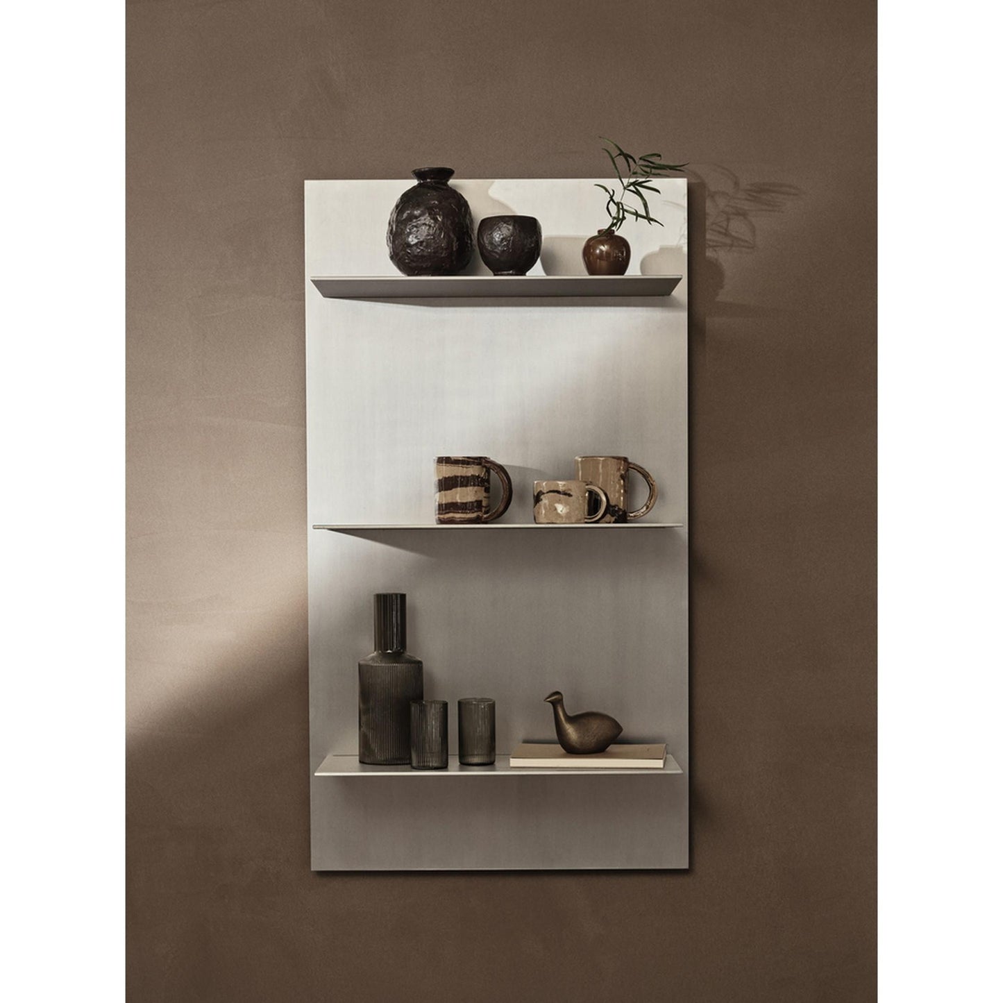 Ferm Living Storage Wall Shelf Triple Aluminum