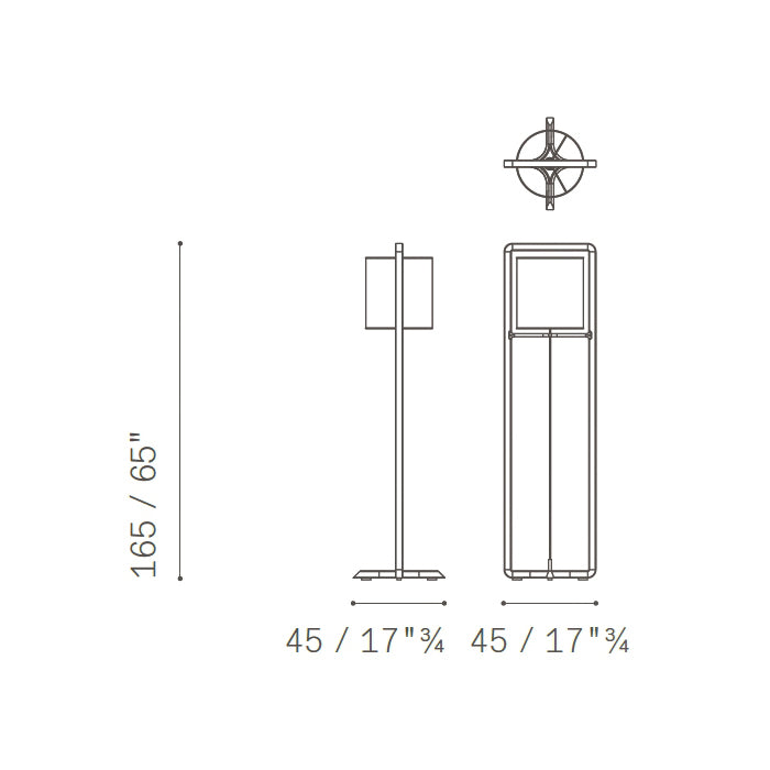 FIDELIO - Wooden floor lamp.