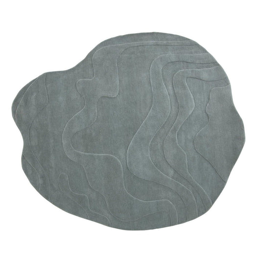GAVRINIS 3 - Solid-color handmade wool rug.