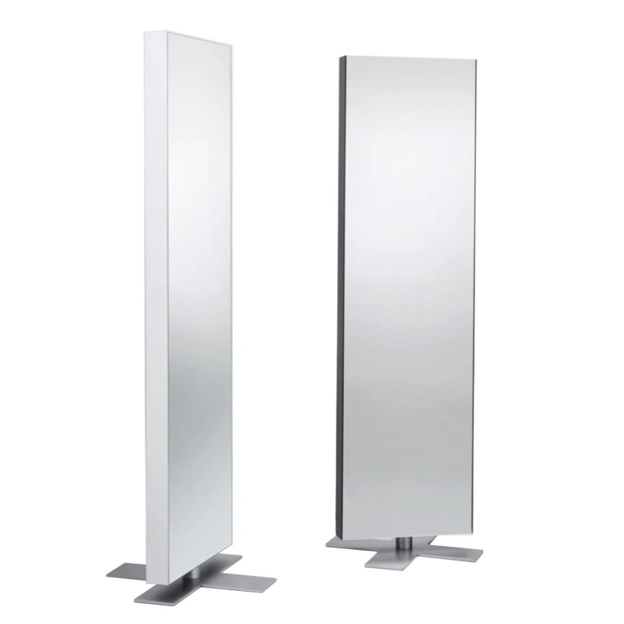 GIANO - Double-sided freestanding swivel mirror (side color selectable).