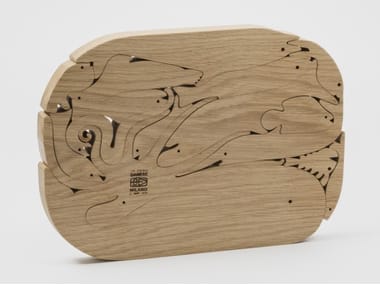 16 PESCI - Solid oak wooden puzzle (Request Info).