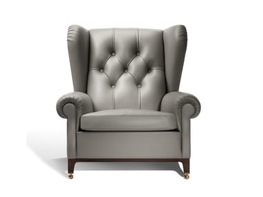 2019 - Tufted leather armchair with armrests (Request Info).