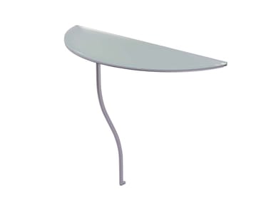 ONE LEGGED TABLE - Glass console table (Request Info).