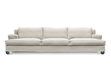 ABERDEEN - 3 seater fabric sofa with castors (Request Info).