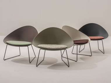 ADELL - Sled base polypropylene easy chair (Request Info).