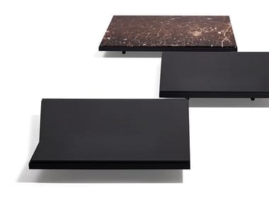 ALBERESE WOOD - Low square coffee table (Request Info).