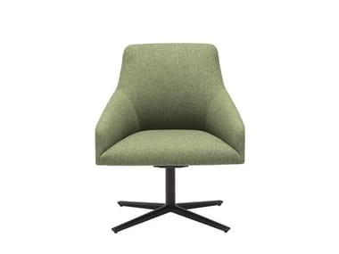 ALYA EXECUTIVE BU1490 - Upholstered medium back office chair with 4-Spoke base (Request Info).