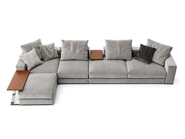 ANANTA CLASS - Sectional fabric sofa with removable cover (Request Info).
