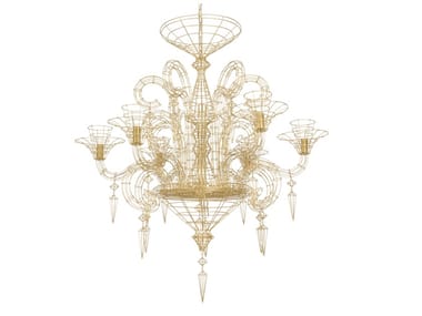 ANGELUS - Metal chandelier.