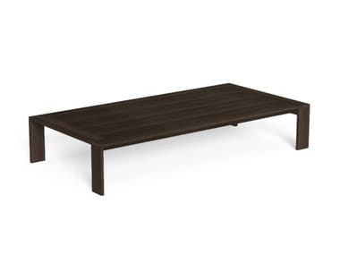 ARGO-WOOD - Low rectangular Accoya¢ç wood garden side table (Request Info).