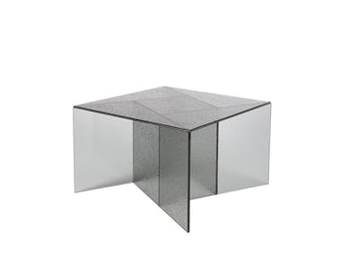 ASPA MEDIUM - Square glass coffee table (Request Info).