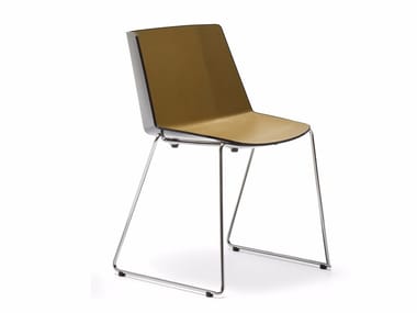 A?KU - Sled base stackable polypropylene chair (Request Info).