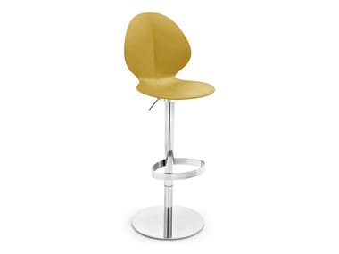 BASIL - Height-adjustable polypropylene stool with back (Request Info).