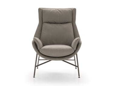 BEETLE - Fabric armchair with headrest (Request Info).