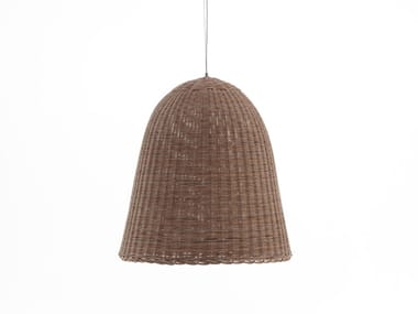 BELL 95 - Woven wicker pendant lamp (Request Info).
