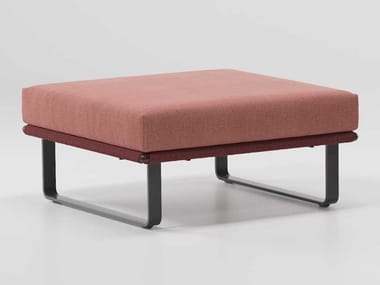 BITTA - Square fabric garden footstool (Request Info).