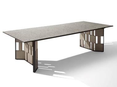 BREAK - Rectangular marble garden table (Request Info).