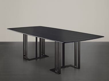 CHARLIE - Rectangular wooden dining table (Request Info).