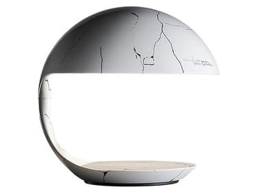 COBRA TEXTURE - PAOLO ORLANDINI - Swivel resin table lamp (Request Info).