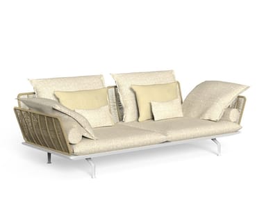 CRUISE ALU - Upholstered fabric garden sofa (Request Info).