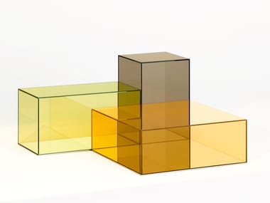 DONALD - Low crystal coffee table (Request Info).