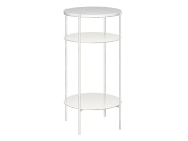 ELBE I - Contemporary style round marble contract table (Request Info).