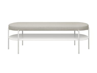 ELBE III - Contemporary style powder coated steel bench (Request Info).