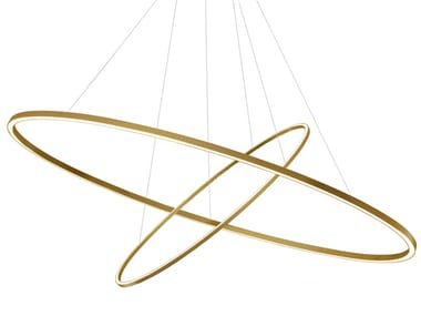 ELLISSE DOUBLE - LED extruded aluminium pendant lamp (Request Info).