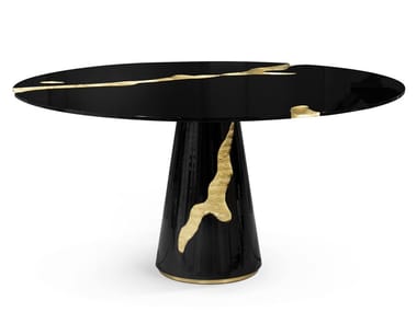 LAPIAZ BLACK - Wooden dining table (Request Info).