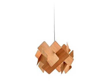 ESCAPE - Handmade wood veneer pendant lamp (Request Info).