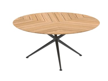 EXES - Round teak garden table (Request Info).